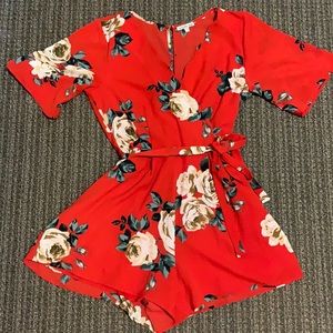 Floral Charlotte Russe Romper